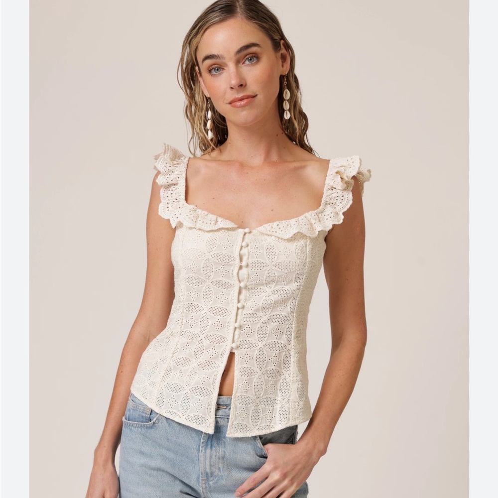 NWOT Line and Dot Aurelia top size M
